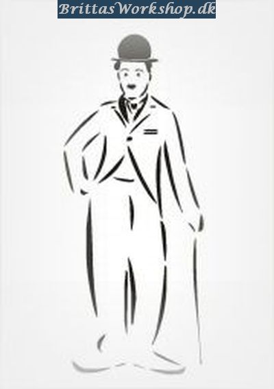47 Chaplin stencil / skabelon